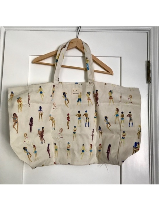 Sezane Handbags - Sezane G. Kero limited Canvas Tote with iconic Swimsuit Print